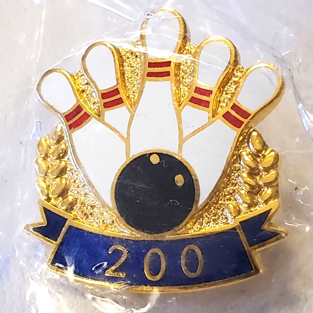 Vintage Bowling 200 Lapel Pin #5212